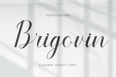 Brigovin - Luxury Script Font