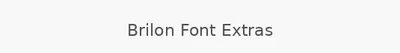 Brilon Font Extras