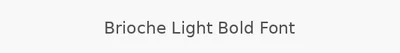 Brioche Light Bold Font