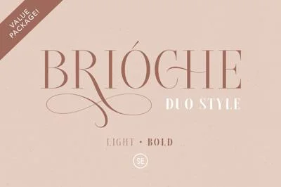 Brioche - (Light & Bold) Font