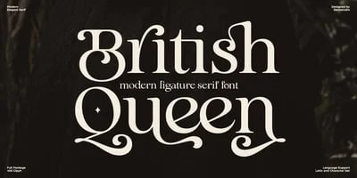 British Queen Font