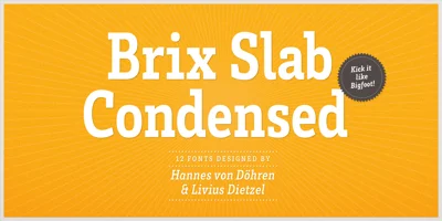 Brix Slab Condensed Font