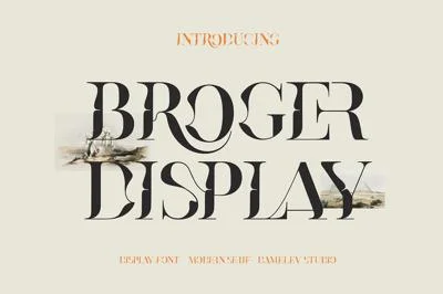 Broger Display Font