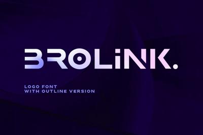 Brolink - Wide Logo Font Free Download