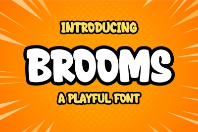 Brooms Playful Display Font