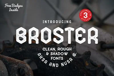 BROSTER Fonts + BONUS