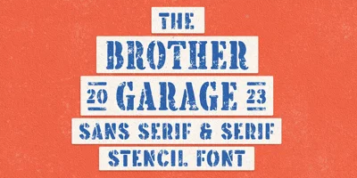 Brother Garage Font