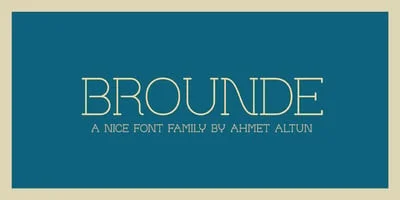 Brounde Font