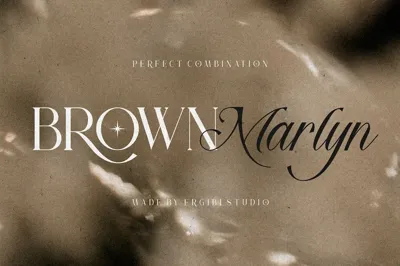 Brown Marlyn - Font Duo Free Download