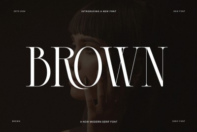 BROWN Modern Serif Font