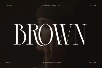 BROWN Modern Serif Font