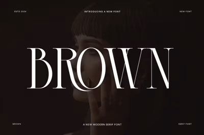 BROWN Modern Serif Font Free Download