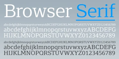 Browser Serif Font