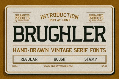 Brughler - Vintage Serif Display Font