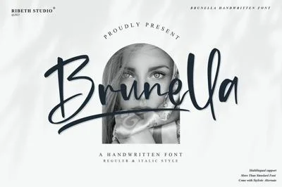 Brunella - Handwritten Font