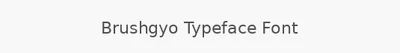 Brushgyo Typeface Font
