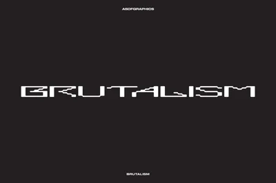 BRUTALISM TYPEFACE - ACID FONT