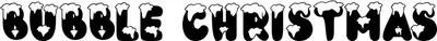 Bubble Christmas Font