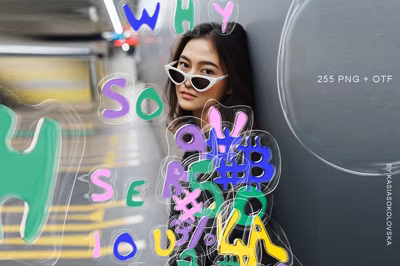 Bubble font, 3D Plastic letters PNG Free Download