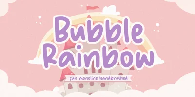 Bubble Rainbow Font