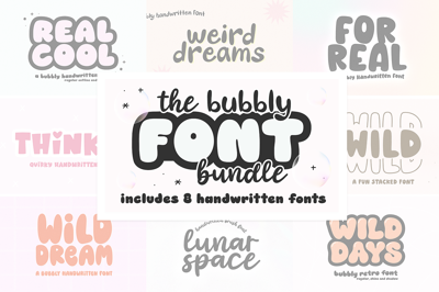 Bubbly Retro Font Bundle Free Download