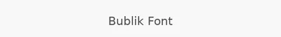 Bublik Font
