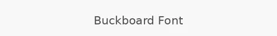 Buckboard Font