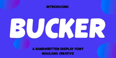 Bucker Font