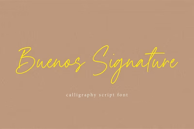 Buenos Signature Font Free Download