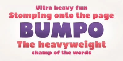 Bumpo Font