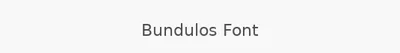 Bundulos Font