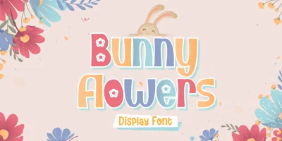 Bunny Flowers Font
