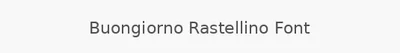Buongiorno Rastellino Font