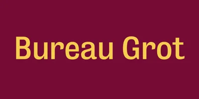 Bureau Grot Font