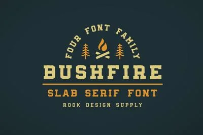 Bushfire - 4 Font Family