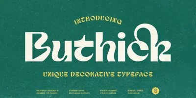 Buthick Font