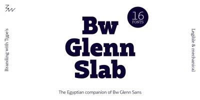 Bw Glenn Slab Font