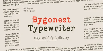 Bygonest Font