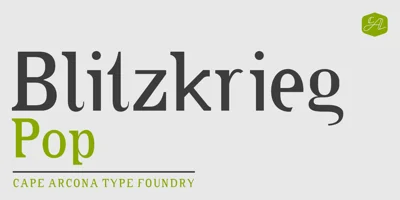 CA Blitzkrieg Pop Font