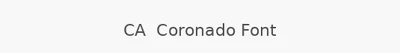 CA  Coronado Font