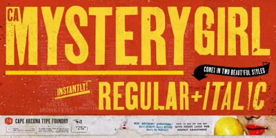CA Mystery Girl Font