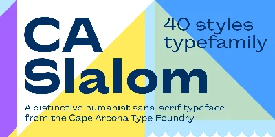 CA Slalom Font
