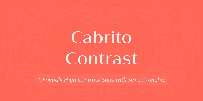 Cabrito Contrast Font