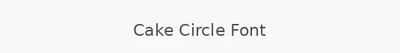 Cake Circle Font