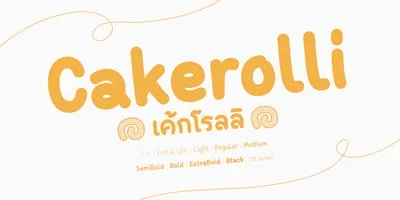 Cakerolli Font