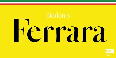 CAL Bodoni Ferrara Font
