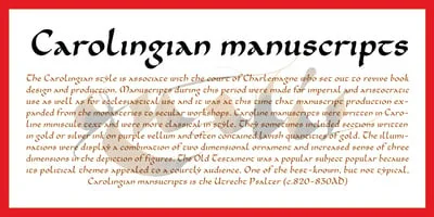 Cal Carolingian Minuscule Font