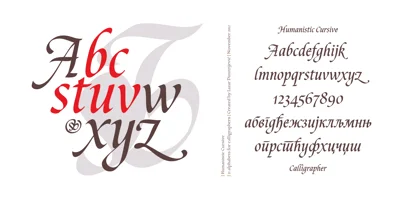Cal Humanistic Cursive Font