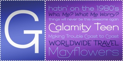 Calamity Teen BTN Font