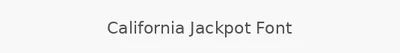 California Jackpot Font